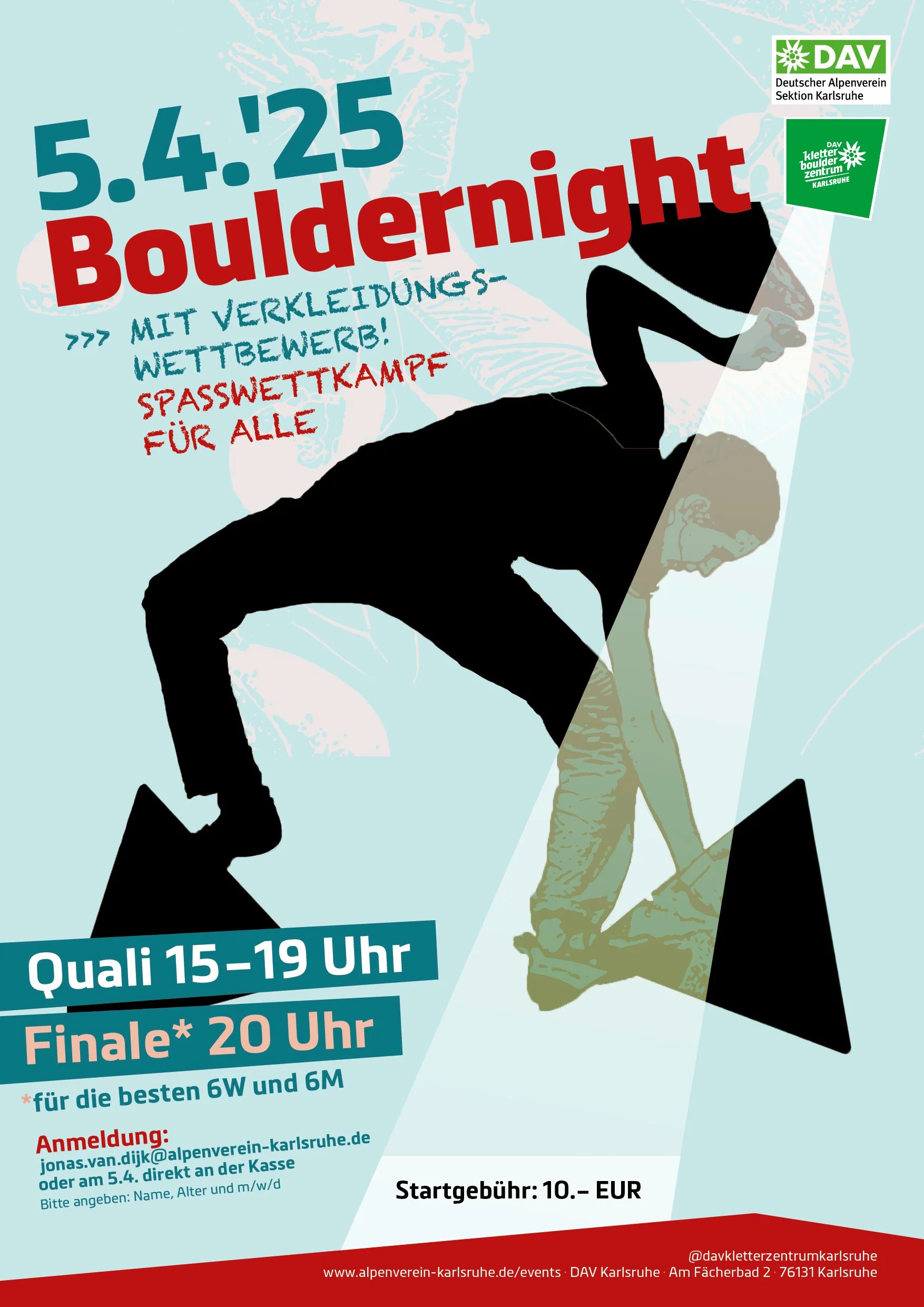 Einladung Bouldernight 2025 | © DAV Karlsruhe \ Gundula Schmidt-Moskob
