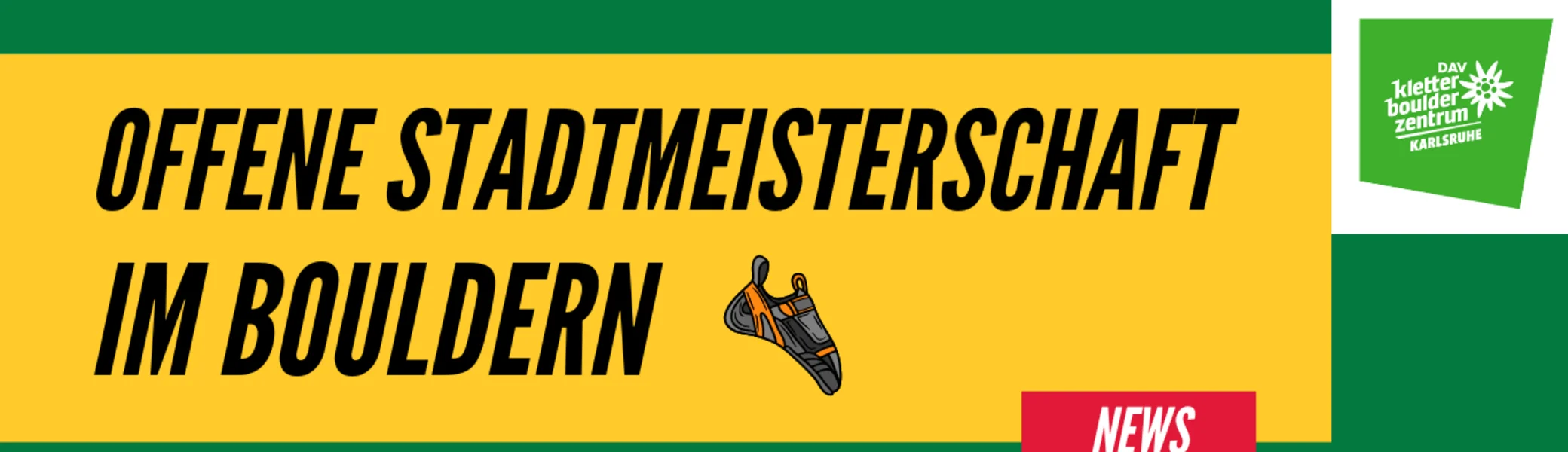 Infopost zum Finale der Stadtmeisterschaften 2025 | © DAV Karlsruhe / Luna Reichel