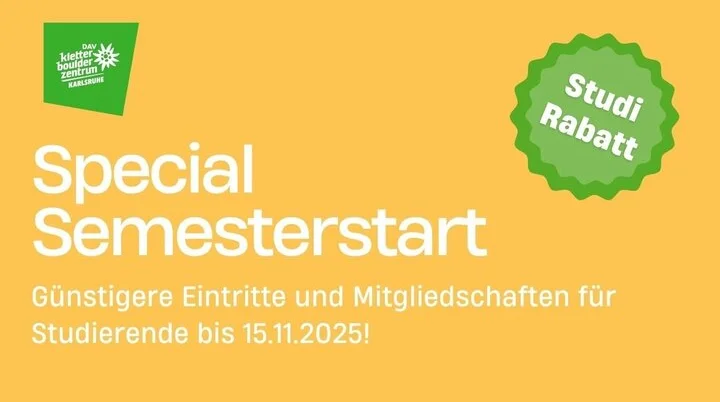 Informationsgrafik mit den Informationen zur Studi-Aktion aus dem Text | © DAV Karlsruhe