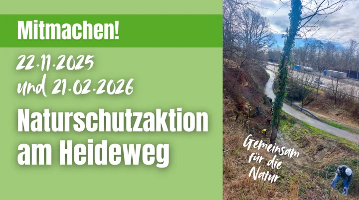 Titelgrafik Naturschutzaktion 22.11.2025 und 21.02.2026 | © DAV Karlsruhe
