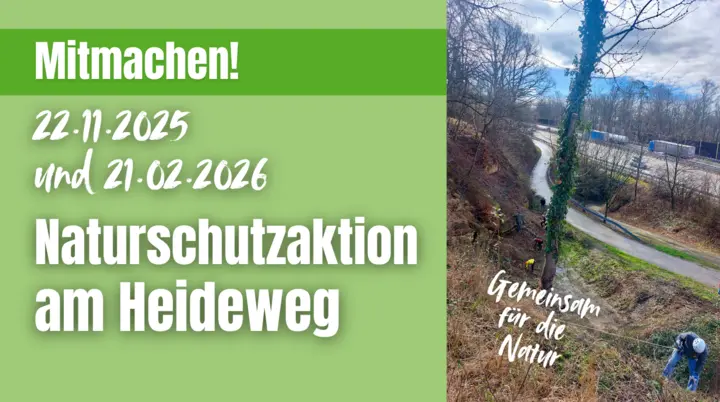 Titelgrafik Naturschutzaktion 22.11.2025 und 21.02.2026 | © DAV Karlsruhe